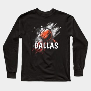 Dallas Basketball City Long Sleeve T-Shirt